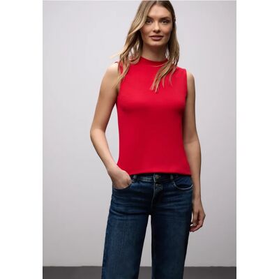 Street One Basic Top - Rot - Damen Street One Basic Top - Rot - Damen