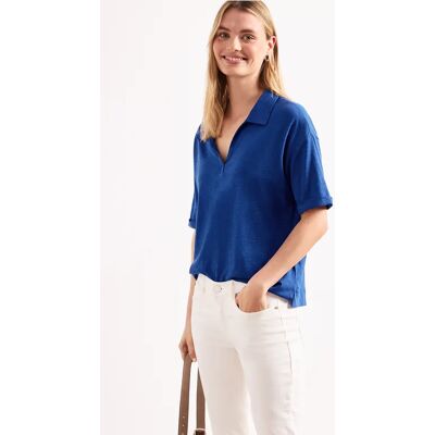 Street One Kurzarm Poloshirt aus Jersey - Blau - Damen Street One Kurzarm Poloshirt aus Jersey - Blau - Damen
