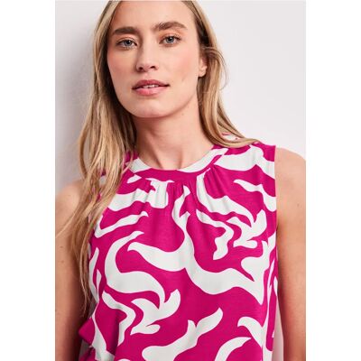 Street One Top mit Rundhals und Grafikprint - Pink - Damen Street One Top mit Rundhals und Grafikprint - Pink - Damen