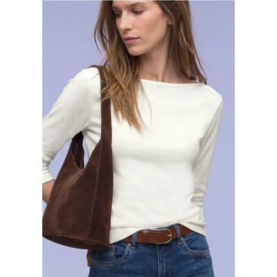 Street One Basic Shirt in Rippstruktur - Weiß - Damen Street One Basic Shirt in Rippstruktur - Weiß - Damen