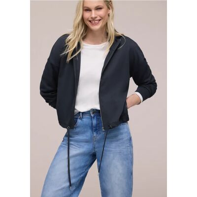 Street One Langarm Jacke mit Turtle Neck - Blau - Damen Street One Langarm Jacke mit Turtle Neck - Blau - Damen