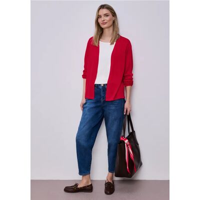 Street One Langarm Jacke in offener Passform - Rot - Damen Street One Langarm Jacke in offener Passform - Rot - Damen