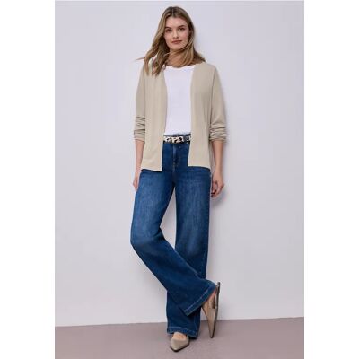 Street One Langarm Jacke in offener Passform - Beige - Damen Street One Langarm Jacke in offener Passform - Beige - Damen