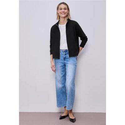Street One Langarm Jacke mit Turtle Neck - Schwarz - Damen Street One Langarm Jacke mit Turtle Neck - Schwarz - Damen