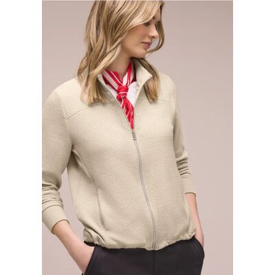 Street One Langarm Jacke mit Turtle Neck - Beige - Damen Street One Langarm Jacke mit Turtle Neck - Beige - Damen