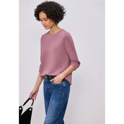 Street One 3/4-Arm Shirt im Silk-Look - Rosa - Damen Street One 3/4-Arm Shirt im Silk-Look - Rosa - Damen