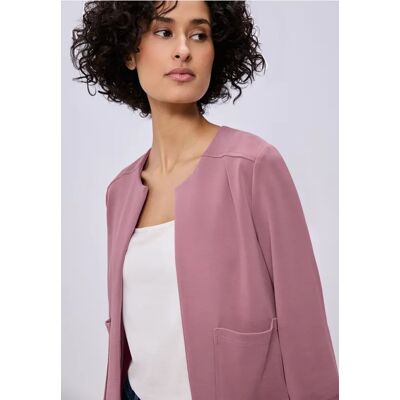 Street One 3/4-Arm Jacke im Silk-Look - Rosa - Damen Street One 3/4-Arm Jacke im Silk-Look - Rosa - Damen