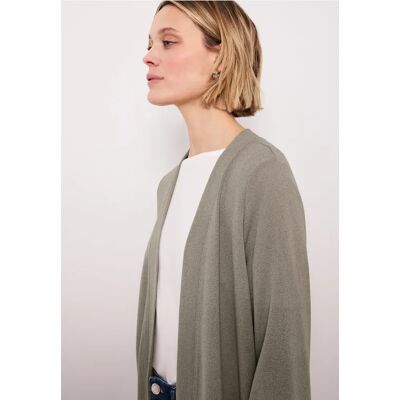 Street One Langarm Jacke im verlängerten Schnitt - Beige - Damen Street One Langarm Jacke im verlängerten Schnitt - Beige - Damen