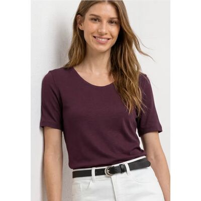 Street One Basic T-Shirt aus Jersey - Rot - Damen Street One Basic T-Shirt aus Jersey - Rot - Damen