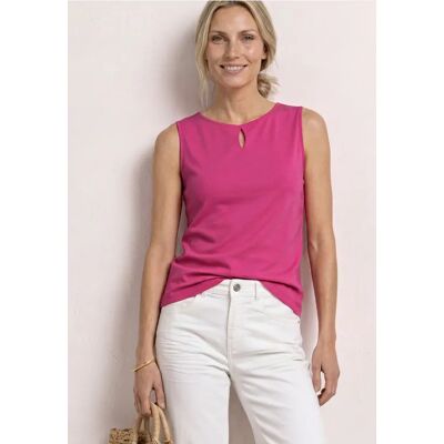 Street One Top mit Rundhals und Cut-Out-Detail - Pink - Damen Street One Top mit Rundhals und Cut-Out-Detail - Pink - Damen