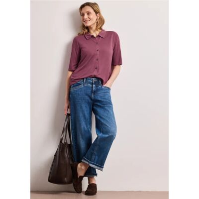 Street One Kurzarm Shirt mit Knopfleiste - Rosa - Damen Street One Kurzarm Shirt mit Knopfleiste - Rosa - Damen