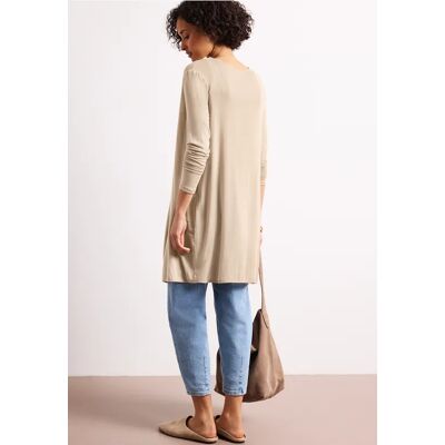 Street One Langarm Jacke in offener Passform - Beige - Damen Street One Langarm Jacke in offener Passform - Beige - Damen