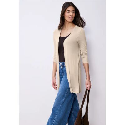 Street One Langarm Jacke in offener Passform - Beige - Damen Street One Langarm Jacke in offener Passform - Beige - Damen