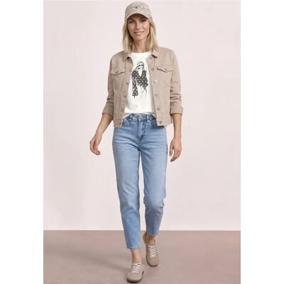 Street One T-Shirt mit Rundhals und Print - Weiß - Damen Street One T-Shirt mit Rundhals und Print - Weiß - Damen