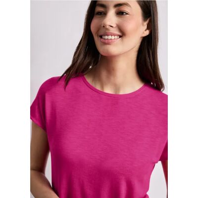 Street One Kurzarm Shirt mit U-Boot-Ausschnitt - Pink - Damen Street One Kurzarm Shirt mit U-Boot-Ausschnitt - Pink - Damen