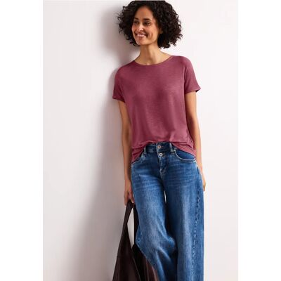 Street One Kurzarm Shirt mit U-Boot-Ausschnitt - Rosa - Damen Street One Kurzarm Shirt mit U-Boot-Ausschnitt - Rosa - Damen