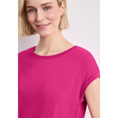 Street One T-Shirt mit Boatneck und Deko-Tape - Pink - Damen Street One T-Shirt mit Boatneck und Deko-Tape - Pink - Damen