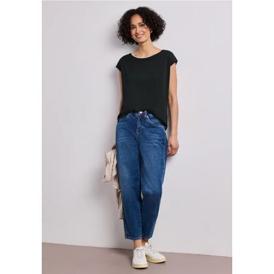 Street One Dropped Shoulder Shirt mit Deko-Tape - Grün - Damen Street One Dropped Shoulder Shirt mit Deko-Tape - Grün - Damen