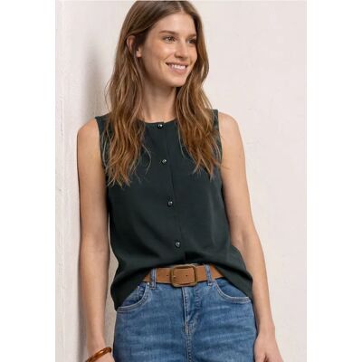 Street One Weste aus Jersey mit Rundhals - Grün - Damen Street One Weste aus Jersey mit Rundhals - Grün - Damen