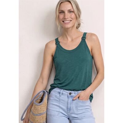 Street One Top mit V-Neck und Deko-Detail - Grün - Damen Street One Top mit V-Neck und Deko-Detail - Grün - Damen