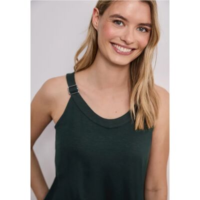 Street One Top mit V-Neck und Deko-Detail - Grün - Damen Street One Top mit V-Neck und Deko-Detail - Grün - Damen