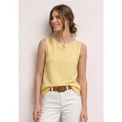 Street One Top mit U-Boot-Ausschnitt - Gelb - Damen Street One Top mit U-Boot-Ausschnitt - Gelb - Damen