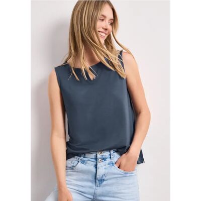 Street One Top mit U-Boot-Ausschnitt - Blau - Damen Street One Top mit U-Boot-Ausschnitt - Blau - Damen