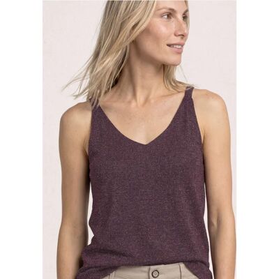 Street One Top mit V-Neck und Glitzerdetails - Rot - Damen Street One Top mit V-Neck und Glitzerdetails - Rot - Damen