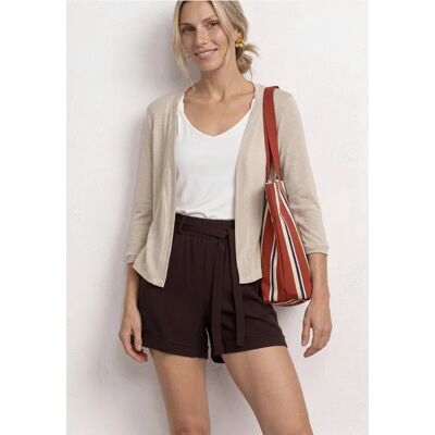 Street One 3/4-Arm Jacke in offener Passform - Beige - Damen Street One 3/4-Arm Jacke in offener Passform - Beige - Damen