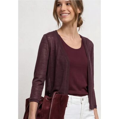 Street One 3/4-Arm Jacke in offener Passform - Rot - Damen Street One 3/4-Arm Jacke in offener Passform - Rot - Damen