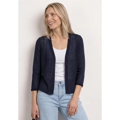 Street One 3/4-Arm Jacke in offener Passform - Blau - Damen Street One 3/4-Arm Jacke in offener Passform - Blau - Damen