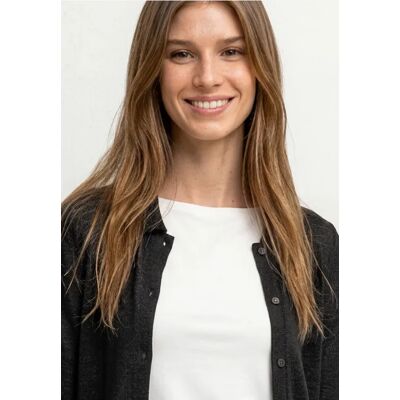 Street One Leichte Langam Jacke in Leinen-Optik - Schwarz - Damen Street One Leichte Langam Jacke in Leinen-Optik - Schwarz - Damen