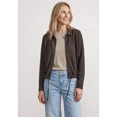 Street One Leichte Langam Jacke in Leinen-Optik - Braun - Damen Street One Leichte Langam Jacke in Leinen-Optik - Braun - Damen
