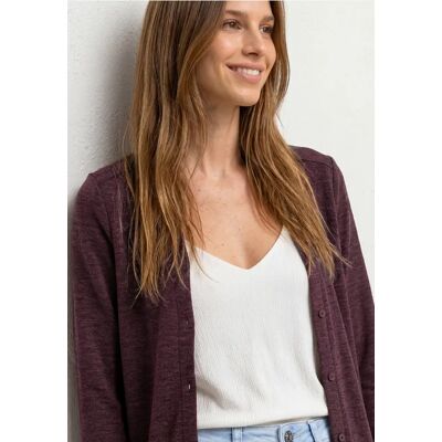 Street One Leichte Langam Jacke in Leinen-Optik - Rot - Damen Street One Leichte Langam Jacke in Leinen-Optik - Rot - Damen