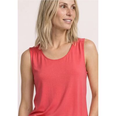 Street One Top aus Jersey mit Elastiksaum - Rot - Damen Street One Top aus Jersey mit Elastiksaum - Rot - Damen