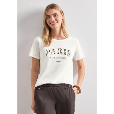 Street One T-Shirt mit Wording Artwork - Weiß - Damen Street One T-Shirt mit Wording Artwork - Weiß - Damen