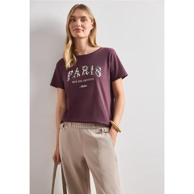 Street One T-Shirt mit Wording Artwork - Rot - Damen Street One T-Shirt mit Wording Artwork - Rot - Damen