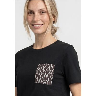 Street One T-Shirt mit Rundhals und Brusttasche - Schwarz - Damen Street One T-Shirt mit Rundhals und Brusttasche - Schwarz - Damen