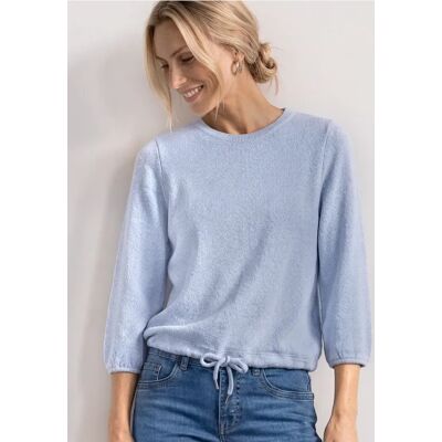 Street One 3/4-Arm Shirt mit Rundhals im Strick-Look - Damen Street One 3/4-Arm Shirt mit Rundhals im Strick-Look - Damen