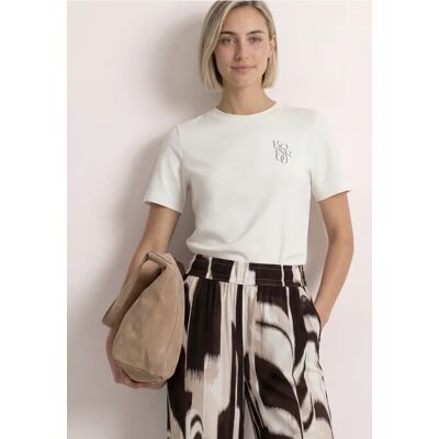 Street One T-Shirt mit Rundhals und Chestprint - Weiß - Damen Street One T-Shirt mit Rundhals und Chestprint - Weiß - Damen