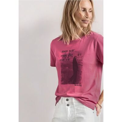 Street One T-Shirt mit Rundhals und Fotoprint - Pink - Damen Street One T-Shirt mit Rundhals und Fotoprint - Pink - Damen