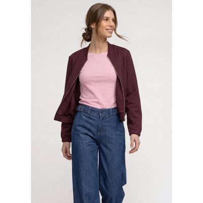 Street One Langarm Jacke im verkürzten Schnitt - Rot - Damen Street One Langarm Jacke im verkürzten Schnitt - Rot - Damen