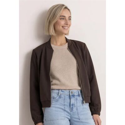 Street One Langarm Jacke im verkürzten Schnitt - Braun - Damen Street One Langarm Jacke im verkürzten Schnitt - Braun - Damen
