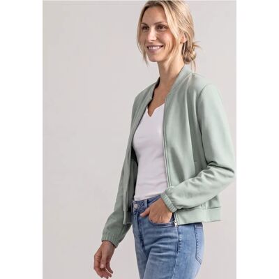 Street One Langarm Jacke im verkürzten Schnitt - Grün - Damen Street One Langarm Jacke im verkürzten Schnitt - Grün - Damen