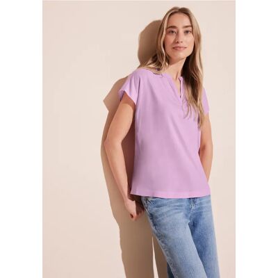 Street One Blusenshirt in Unifarbe - Rosa - Damen Street One Blusenshirt in Unifarbe - Rosa - Damen