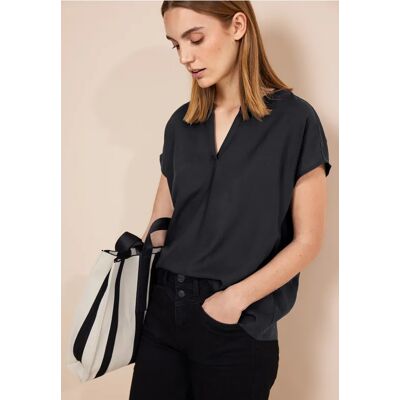 Street One Viskose Blusenshirt - Schwarz - Damen Street One Viskose Blusenshirt - Schwarz - Damen