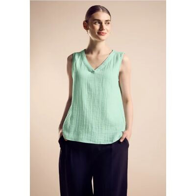 Street One Ärmellose Bluse - Grün - Damen Street One Ärmellose Bluse - Grün - Damen
