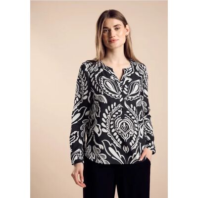 Street One Print Tunikabluse - Schwarz - Damen Street One Print Tunikabluse - Schwarz - Damen