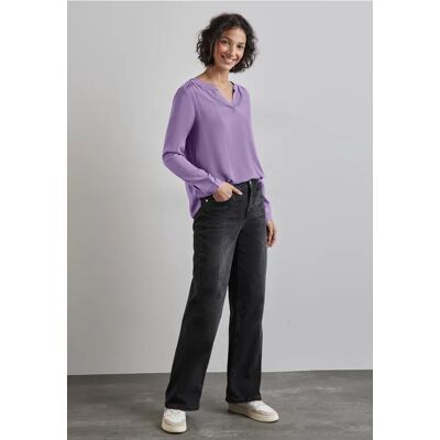 Street One Bluse in Unifarbe - Lila - Damen Street One Bluse in Unifarbe - Lila - Damen