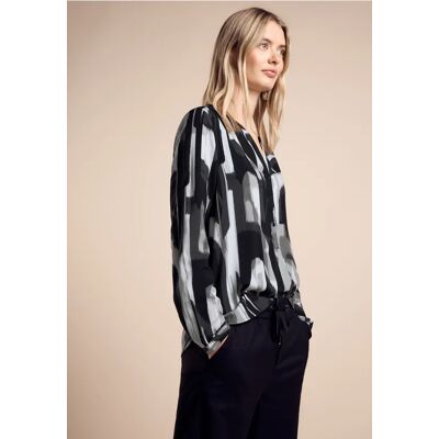 Street One Bedruckte Bluse - Schwarz - Damen Street One Bedruckte Bluse - Schwarz - Damen